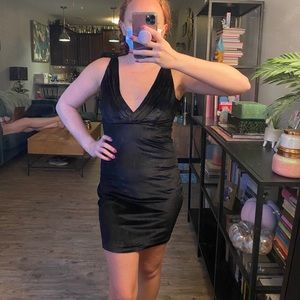 Black velvet WYLDR dress